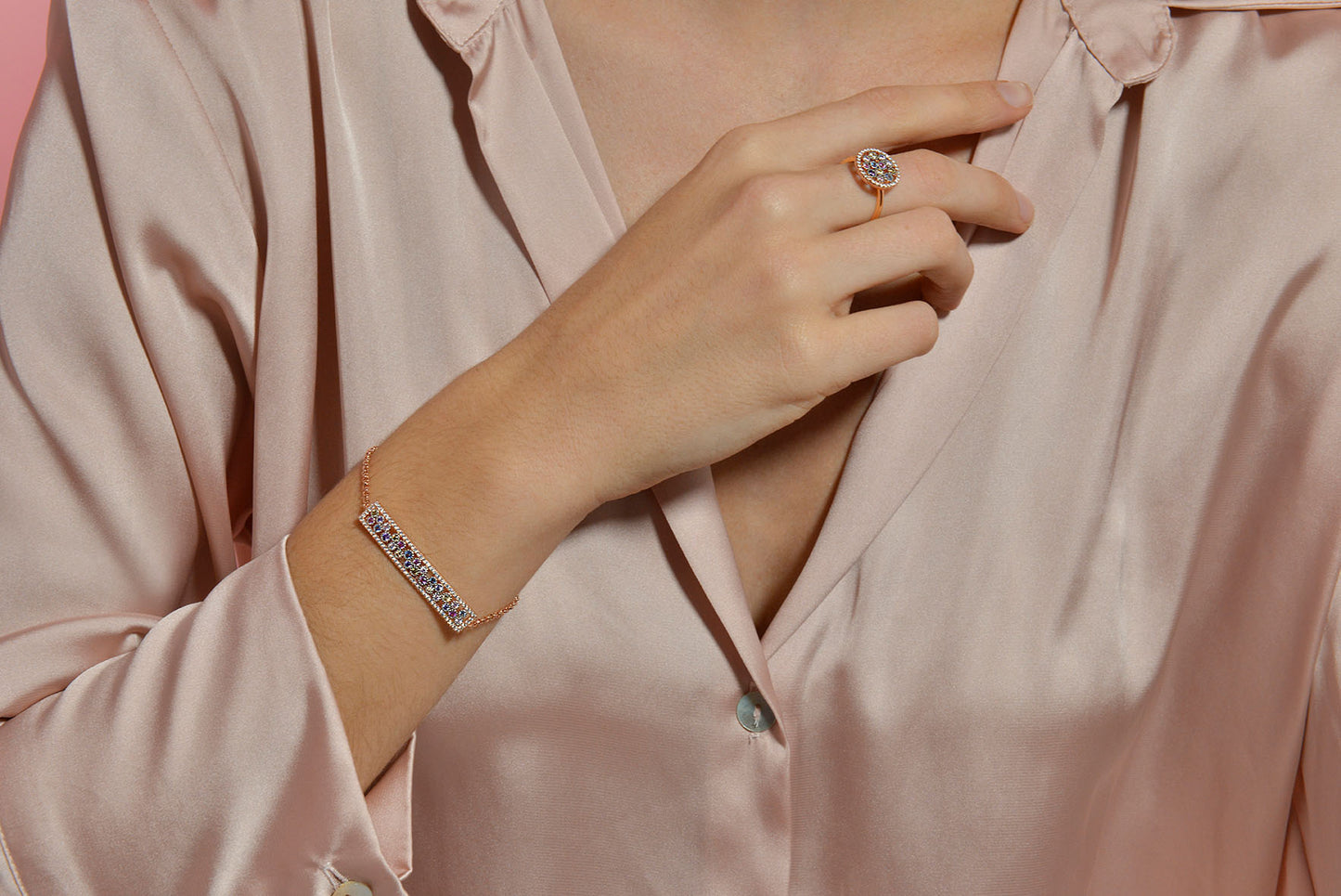 Pulsera Mum SAlVATORE · Tira Multicolor con Brillo