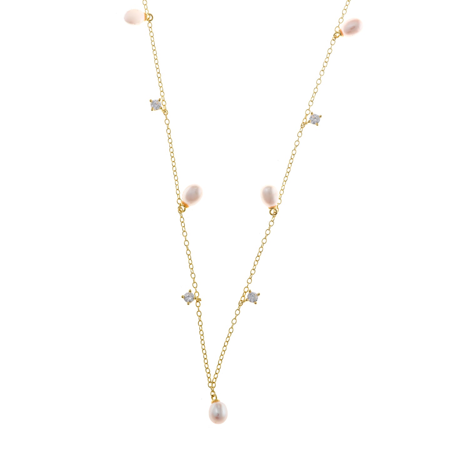 COLLAR SALVATORE-PERLAS CON CIRCONITAS