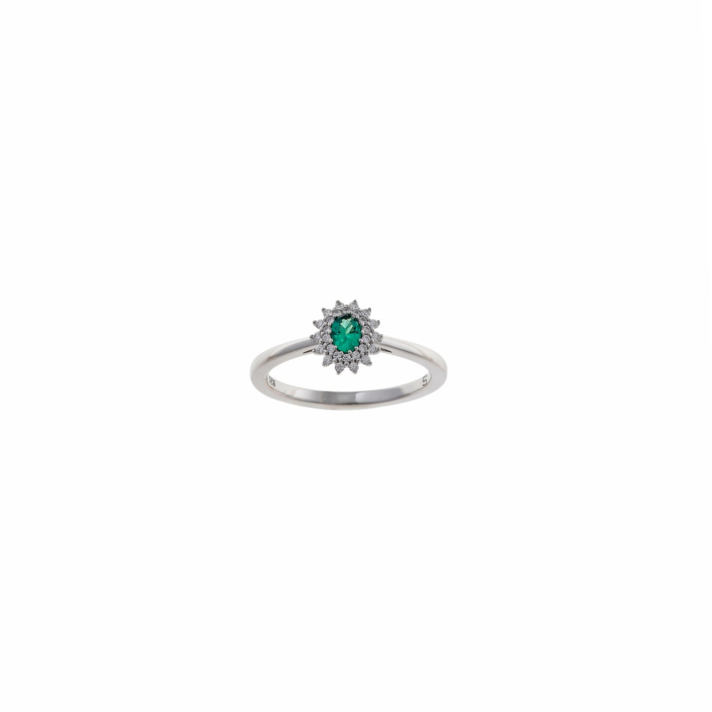 Sortija Crown SALVATORE · Esmeralda Ovalada