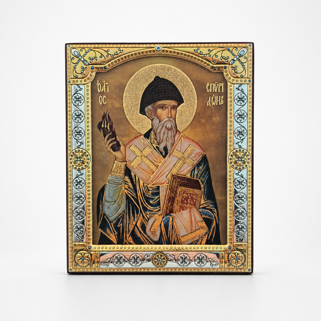 Icono Bizantino  San Espiridion de Tremitunte