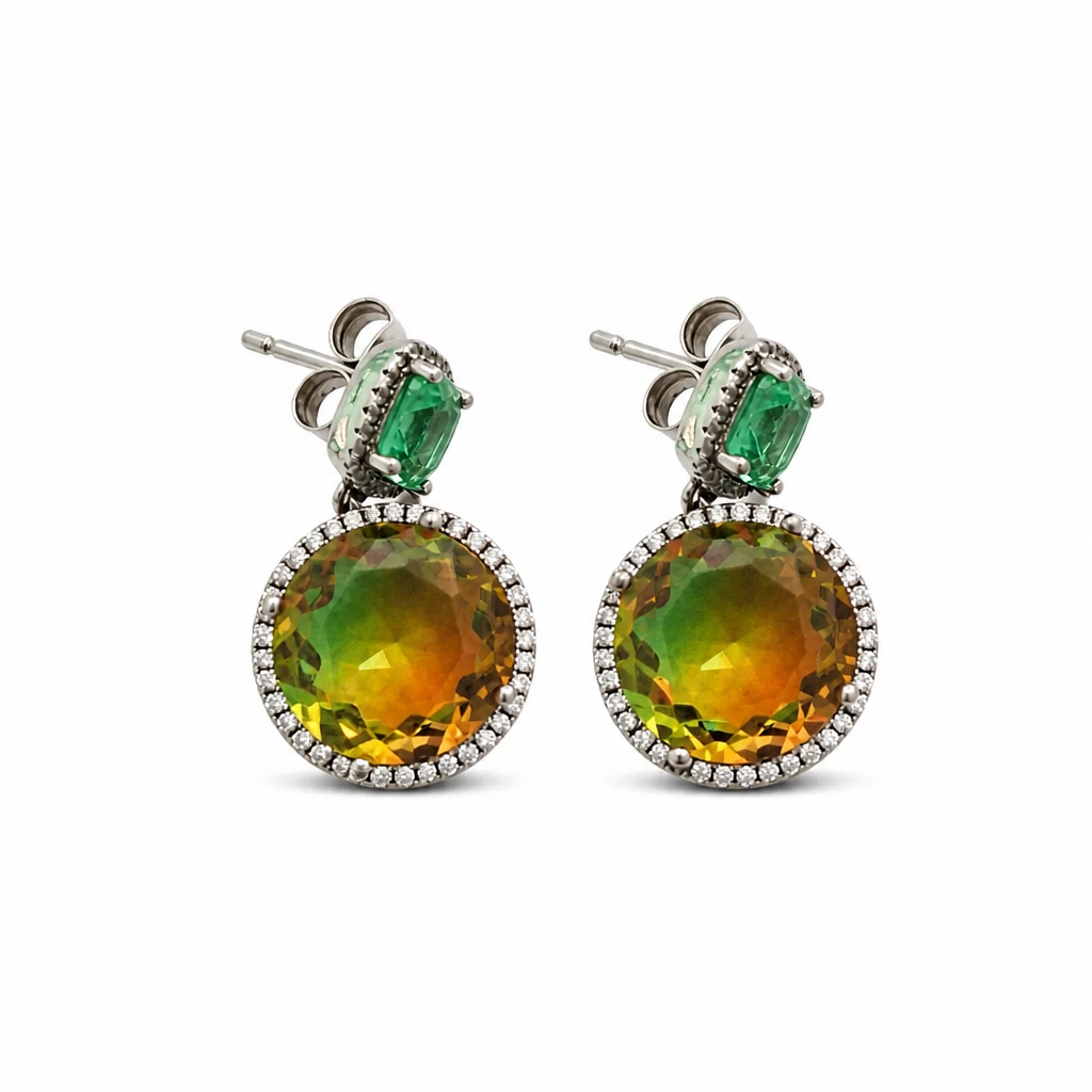 Pendientes Articulados en Plata de Ley