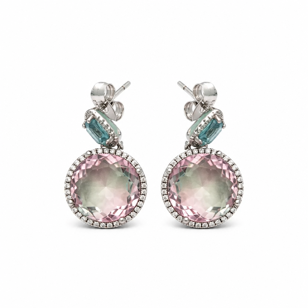 Pendientes Articulados en Plata de Ley