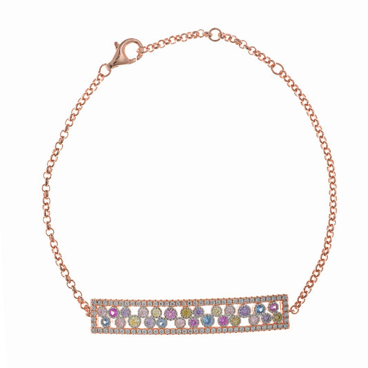 Pulsera Mum SAlVATORE · Tira Multicolor con Brillo
